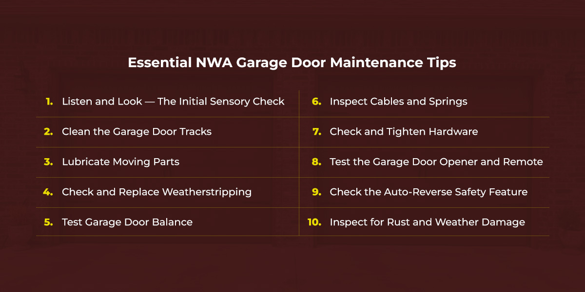 Essential Northwest Arkansas Garage Door Maintenance Tips